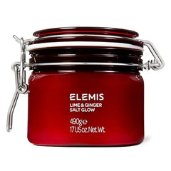 ELEMIS Exotic Lime & Ginger Salt Glow 490g, Invigorating Salt Scrub To Exfoliate & Soften Skin