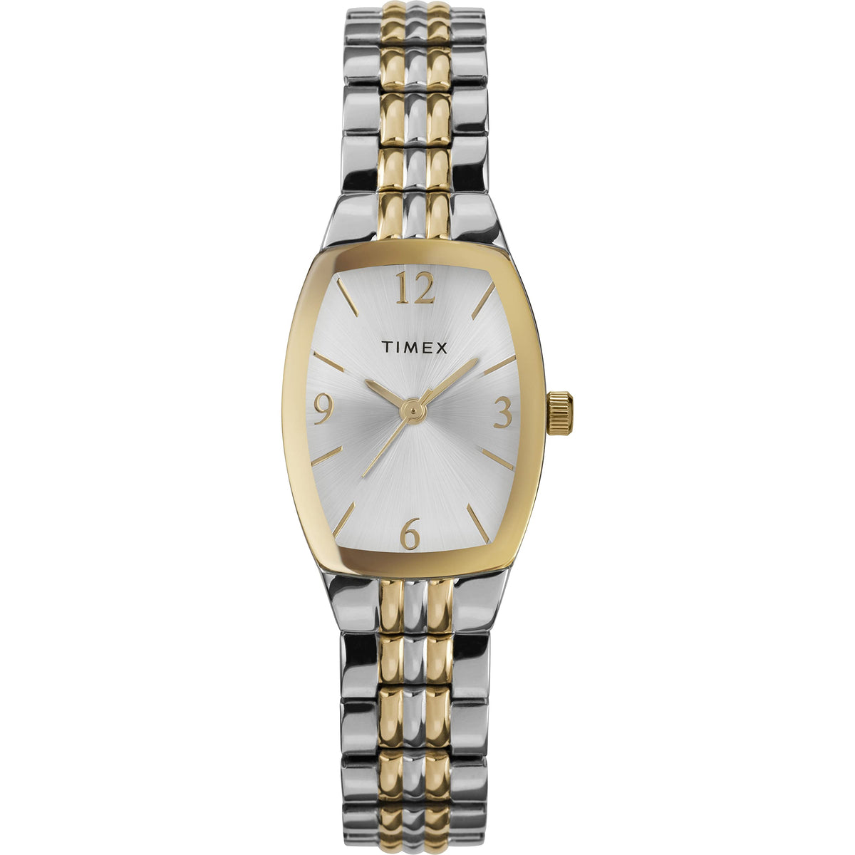 Timex Women's Dress Tonneau 21mm Watch - Two-Tone/Silver-Tone/Silver-Tone