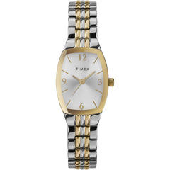 Timex Women's Dress Tonneau 21mm Watch - Two-Tone/Silver-Tone/Silver-Tone
