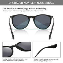 SUNGAIT Vintage Round Sunglasses for Women Men Classic Retro Designer Style