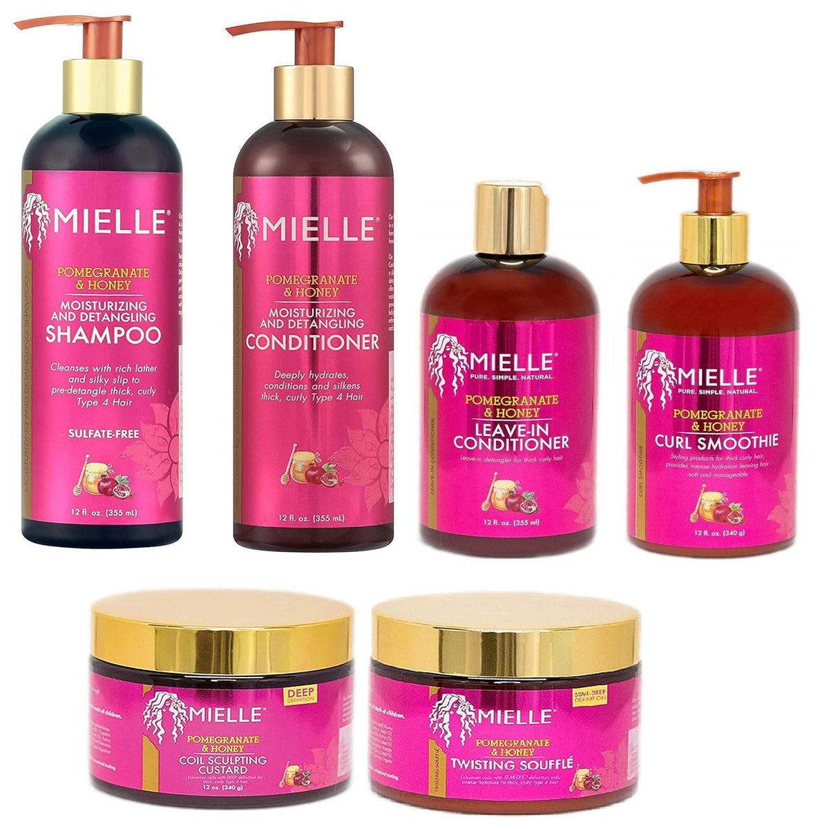 Mielle Organics POMEGRANATE & HONEY 6PCS SET