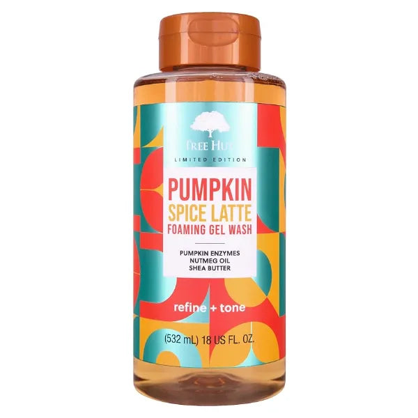 Tree Hut Pumpkin Spice Latte Cleanse & Soothe Skin Without Stripping Moisture Made with our Hydrating Oil Complex Limited Edition Fall 18 fl oz.