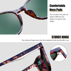 KANASTAL Polarized Sunglasses for Women Men, Classic Driving Ladies Sun Glasses, Fashion Butterfly Shades for Womens Outdoor 100% UV400 Protection