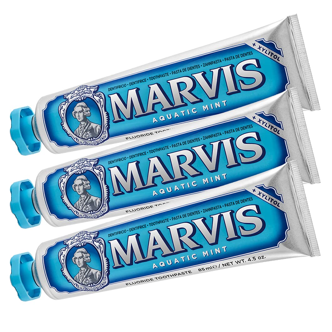 Marvis Toothpaste Aquatic Mint 85Ml Pack Of 3 DiscountStore marvis-toothpaste-aquatic-mint-85ml-pack-of-3-discountstore