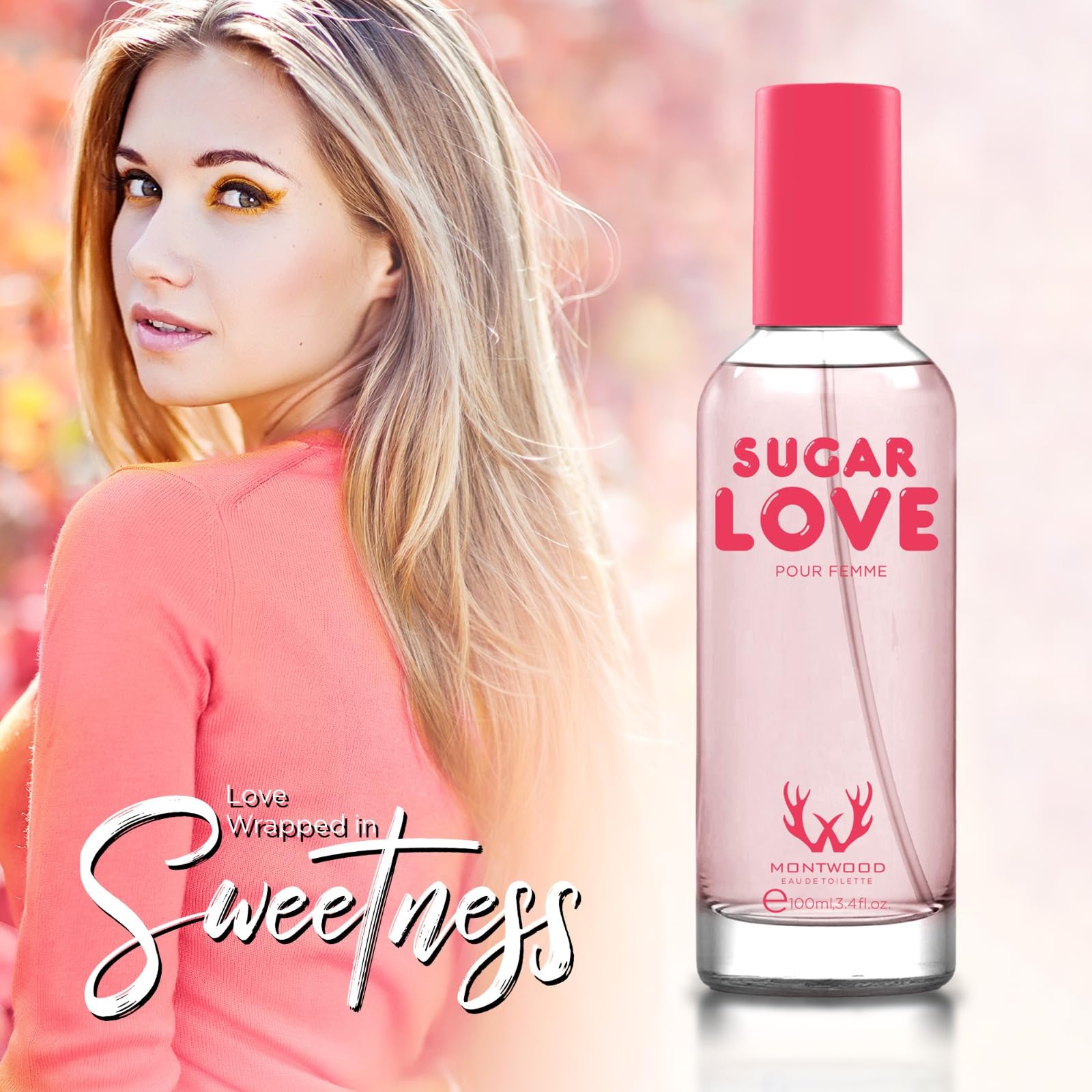 Montwood Sugar Love Pour Femme: Eau de Toilette Pour Femme | Perfume for Women 100ml