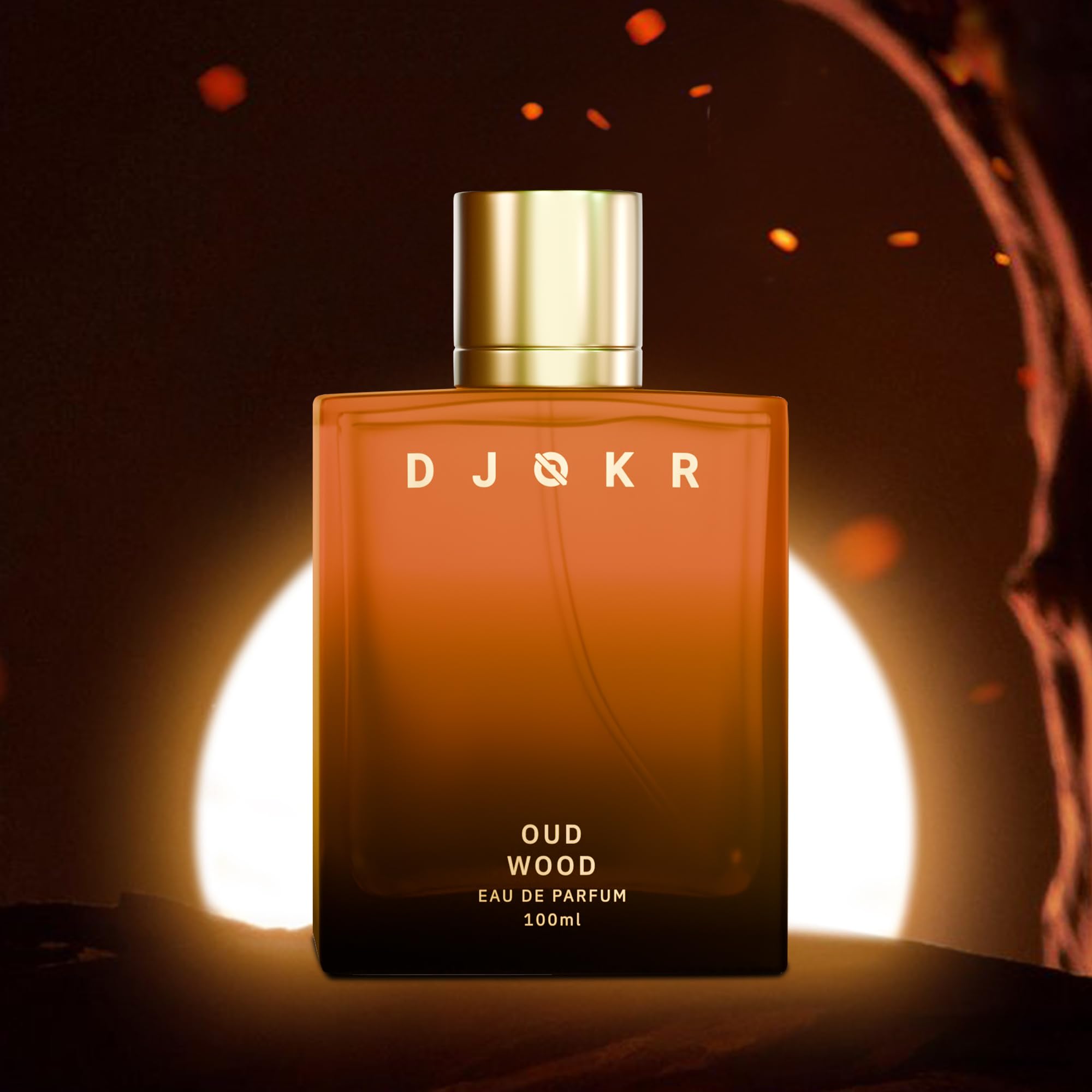 Djokr Oud Wood Perfume For Men 100 ml | Eau De Parfum | Premium Luxury Long Lasting Fragrance Spray