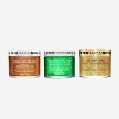 Peter Thomas Roth | Full-Size Pumpkin Enzyme Mask Enzymatic Dermal Resurfacer, Cucumber Gel Extreme De-Tox Hydrator and 24K Gold Mask Pure Luxury Lift & Firm