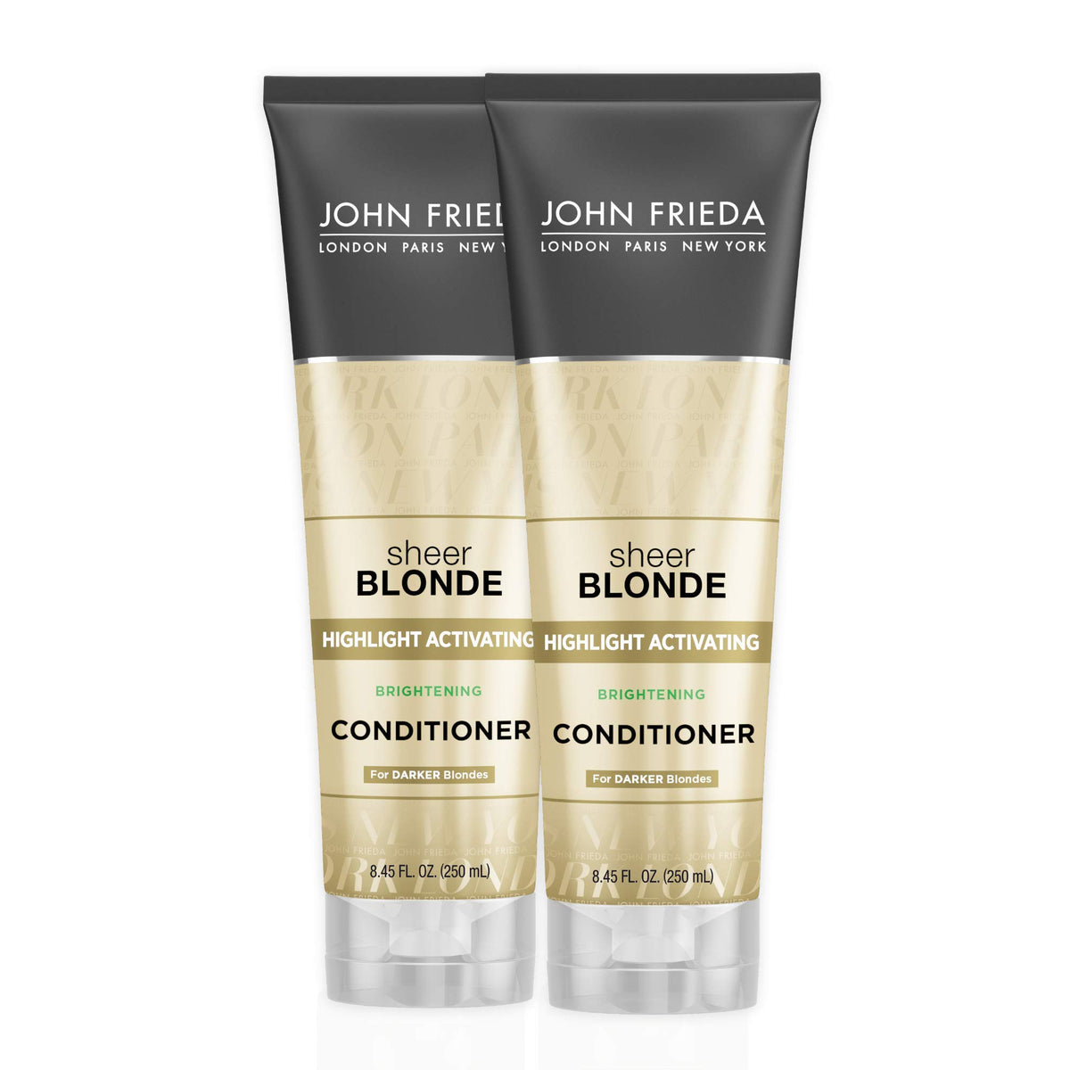 John Frieda Sheer Blonde Highlight Activating Shampoo, Conditioner, Dark 8.45 Ounces