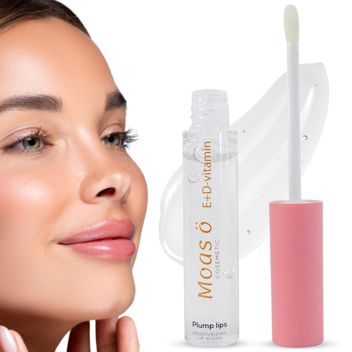 Lip Plumper with Vitamins D & E Long Lasting Filler Lip Gloss Balm Natural Lip Tint Oil for Fuller Softer Lips Beauty Essential for Her