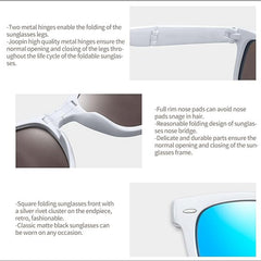 Joopin Folding Sunglasses for Men Women UV400 Protection Easy Carry Foldable Sunglasses for Driving Traveling