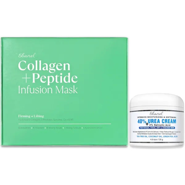 Ebanel Bundle of 40% Urea Cream + Collagen Peptide Infusion Mask