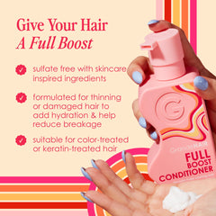 Grande Cosmetics Conditioner For Women, Cleanses, Exfoliates & Reduces Fallout For Fuller Looking Hair, Sulfate-Free