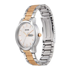 Sonata Silver White Dial Analog watch For Men-NR77031KM02