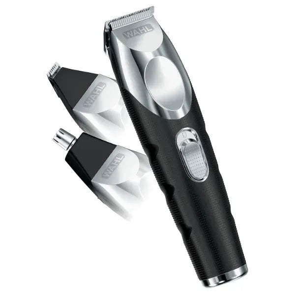 Wahl Groomsman Pro All in One Beard Trimmer for Men, Mens Beard Trimmer Rechargeable Cordless Hair Trimmer, Includes 3 Attachment Heads for Beard, Nose, & Ear Hair Trimming - Model 5617