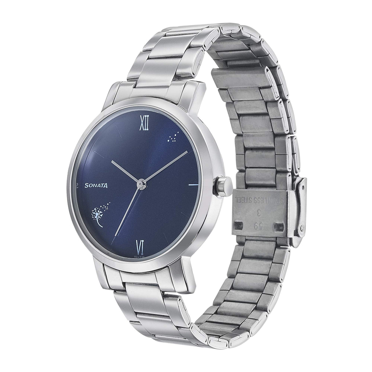 Sonata Play Analog Blue Dial Women's Watch-NN8164SM01/NP8164SM01