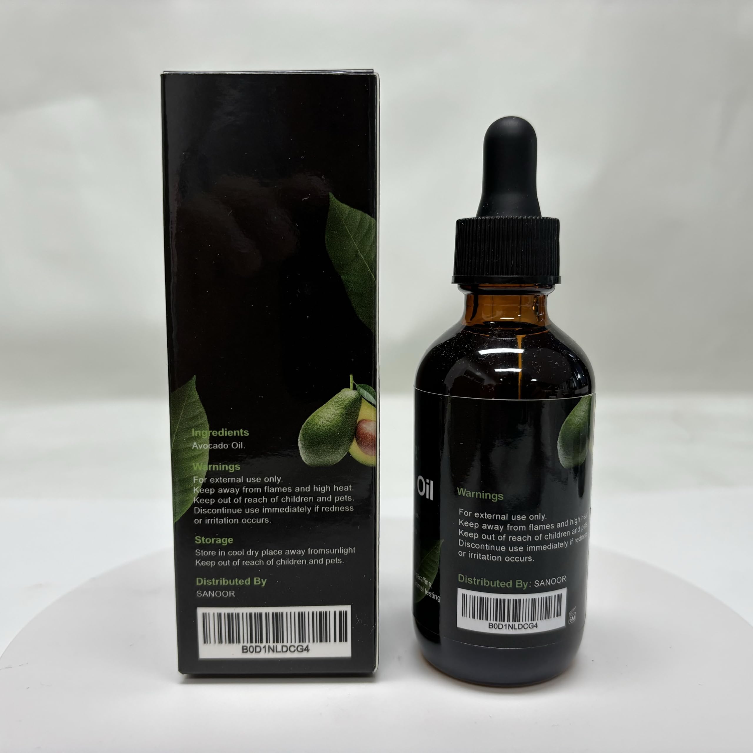 SANOOR California Gold Avocado Oil | 100% Pure (2.02oz)| Infused with Nutrients Pure Hair Butter | Cold-pressed | FDA APPROVED | 60ml
