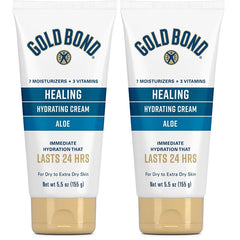 Gold Bond Healing Skin Therapy Lotion with aloe 5.5 oz., Non-Greasy & Hypoallergenic (Pack of 2)