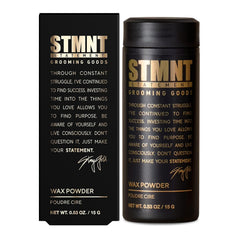 STMNT Grooming Goods Wax Powder, 0.53 oz Semi-Matte Finish Added Grip and Volume Medium Control Easy To Wash Out All Hair Types, 0.53 Ounce (Pack of 1)