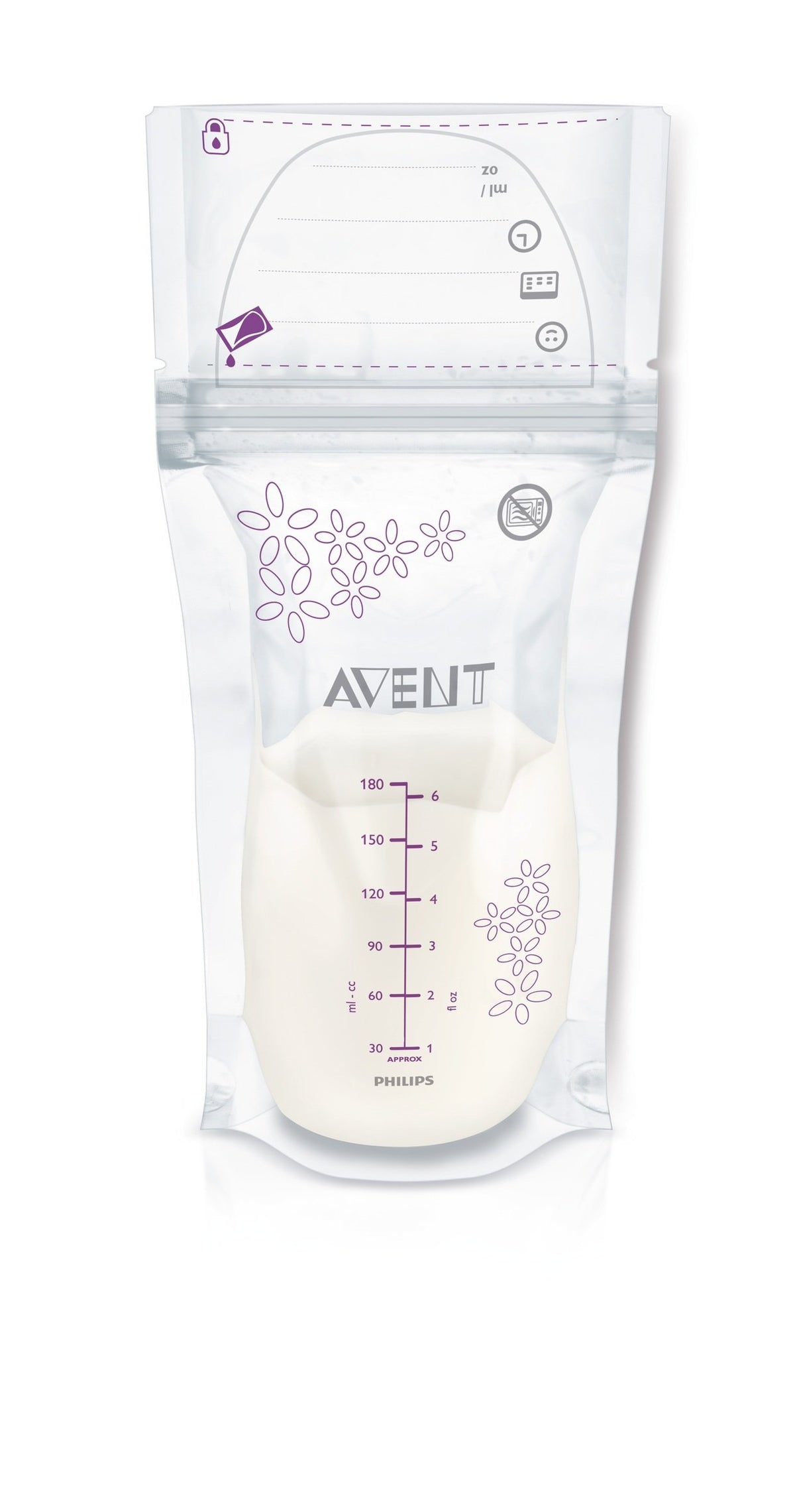 Philips AVENT Breast Milk Storage Bags, 6 Ounce, 25 Bags