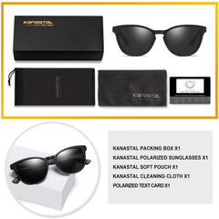 KANASTAL Polarized Sunglasses for Women Men, Classic Driving Ladies Sun Glasses, Fashion Butterfly Shades for Womens Outdoor 100% UV400 Protection