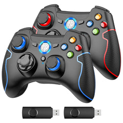 Azonee Wireless Game Controller, 2.4G Wireless Gamepad Joystick PC, Dual Vibration, Support PC (Windows XP/7/8/8.1/10) and PS3, Android, Vista, TV Box/Android Phones, Tablets