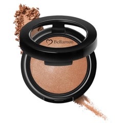 Bellamun Baked Bronzing Powder: Luxury Luminosity for a Radiant Glow - Satin Smooth Texture - Vegan Versatile Application - Net Wt. 0.35 oz (Fiji, Regular)