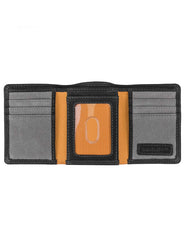 Timberland PRO mens Leather RFID Trifold Wallet With ID Window Wallet - Black/Bullard