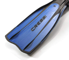 Cressi Pro Light Premium Scuba Diving Heel Fins - Black/Blue