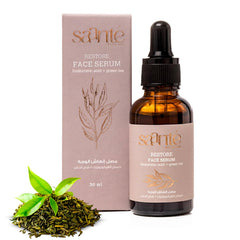 Saante Restore Face Serum, Hydrates, Plumps, Detoxifies, Reduces Pigmentation, Anti-Redness, Brightens Skin, Green Tea, Alpha Arbutin, Hyaluronic Acid, Lightweight, Quick Absorbing Formula - 30 ml