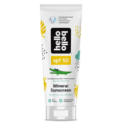 Hello Bello Mineral Sunscreen Lotion SPF 50 – Broad Spectrum UVA/UVB Protection, Water Resistant, Reef Friendly, Baby & Kids Sun Protection, 6 fl oz