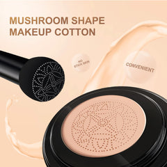 Makeup Base Mushroom Head,Air Cushion Liquid Foundation,Air Cushion BB,Liquid Foundation Mushroom,Natural Moisturizing Full Coverage Foundation,Brightening Pigment BB Cream Foundation for Women