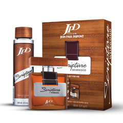 Jean Paul Dupont (JPD) Scripture Weirwood - 2 Pieces Promo Pack for Men - Eau de Toilette 100ml + Body Spray 200ml - Gift for Him - Perfume Gift Set - Oriental, Floral and Woody notes
