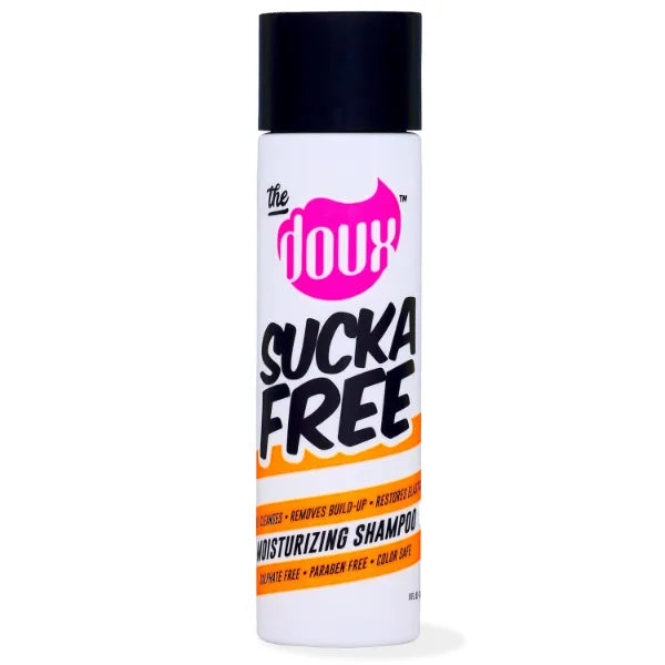 The Doux SUCKA FREE Moisturizing Shampoo for Curly Hair – Sulfate-Free Hair Shampoo for Women with Shea Butter, Aloe & Silk Amino Acids