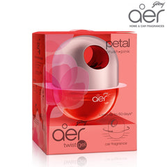 Godrej aer Twist Car Air Freshener Petal Crush Pink 45G