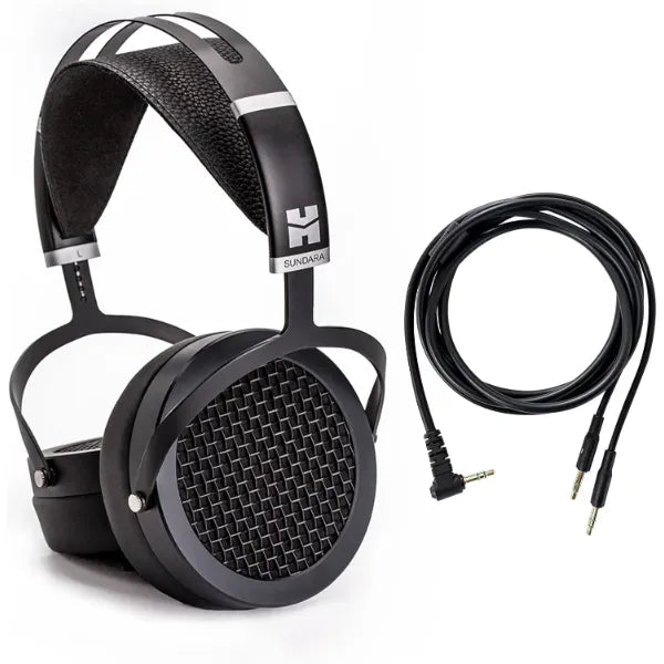 HIFIMAN SUNDARA Hi-Fi Headphone with 3.5mm Connectors, Planar Magnetic, Comfortable Fit with Updated Earpads-Black, 2020 Version