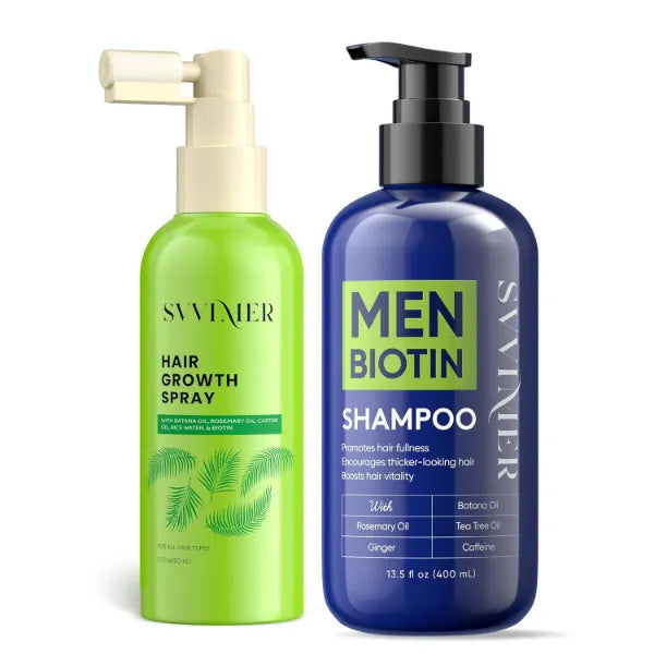 Svvimer Rosemary Hair Growth Spray and Biotin Shampoo