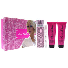 Paris Hilton Paris Hilton For Women - 4 Pc Gift Set, 3.4oz EDP Spray, 0.34oz EDP Spray, 3.0oz Body Lotion, 3oz Bath and Shower Gel