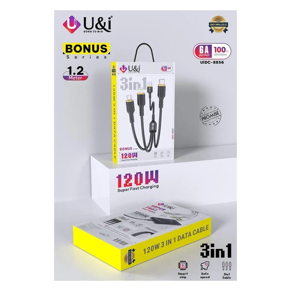 UI Cable 120W 3 IN 1 Bonus Series - 8856