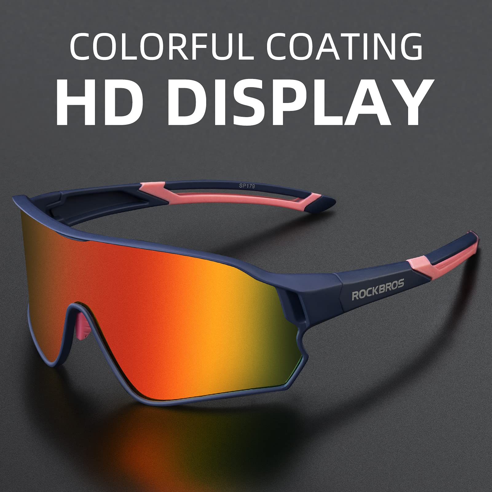 ROCKBROS Polarized Sunglasses UV Protection for Women Men Cycling Sunglasses