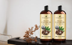 Handcraft Blends Organic Castor Oil in Plastic Bottle - 12 Fl Oz - 100% Pure and Natural Premium Grade for Hair Growth, Eyelashes and Eyebrows - Carrier Oil - Expeller-Pressed and All Natural