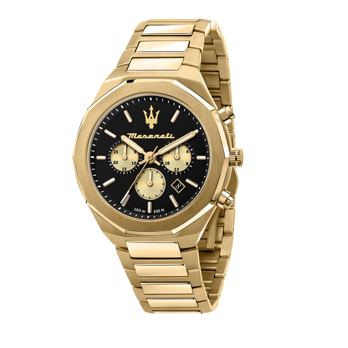 Maserati Stile 45 mm Chronograph Men's Watch, Gold, Chronograph