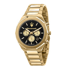 Maserati Stile 45 mm Chronograph Men's Watch, Gold, Chronograph