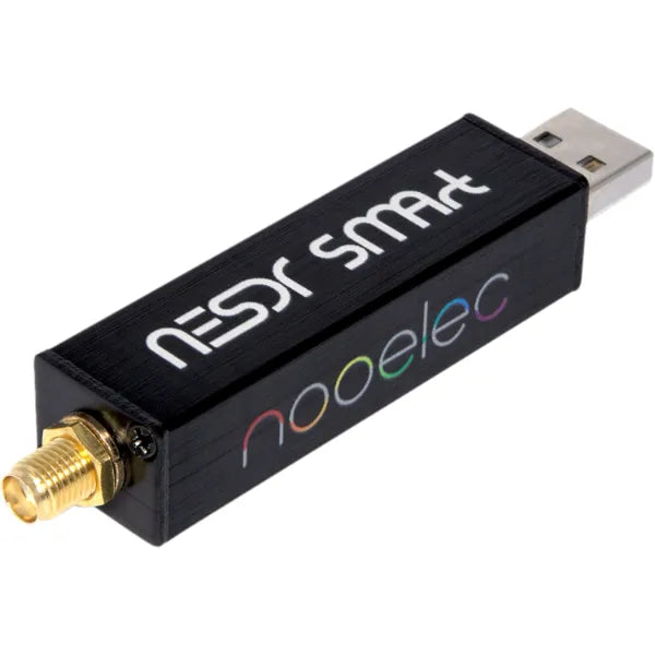 Nooelec RTL-SDR v5 SDR - NESDR Smart HF/VHF/UHF (100kHz-1.75GHz) Software Defined Radio. Premium RTLSDR w/ 0.5PPM TCXO, SMA Input & Aluminum Enclosure. RTL2832U & R820T2 (R860)-Based Radio