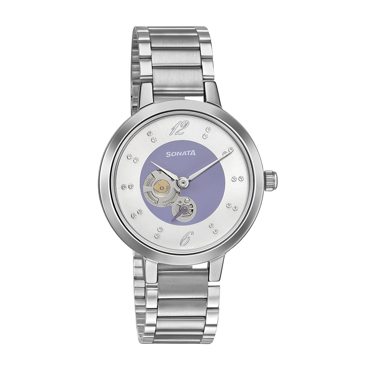Sonata Silver White Dial Analog watch For Women-NR8141SM14