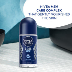 Nivea Men Cool Kick 48 Hours Anti-Perspirant Deodorant Roll On 50 ml - by Nivea