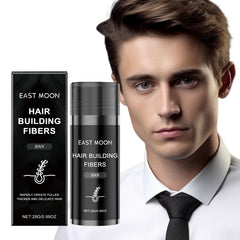 Keratin Hair Building Fibers, Black Hair Powder for Thinning Hair, Salon-Grade Thickening Fibers for Women & Men, Natural-Looking Coverage