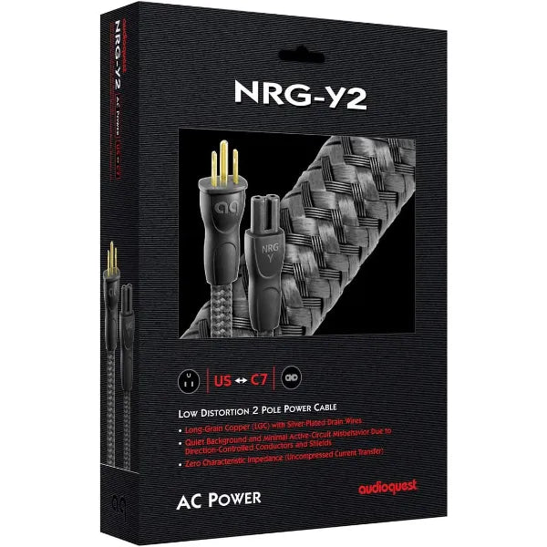 AudioQuest NRG-Y2 Low-Distortion Power Cable for Audio/Video Components- Installer Single Pack