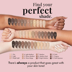MagicMinerals AirBrush Foundation by Jerome Alexander – 2pc Set with Airbrush Foundation and Kabuki Brush - Spray Makeup with Anti-aging Ingredients for Smooth Radiant Skin (Warm Beige)
