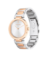 Calvin Klein Analogue Quartz Watch for Women Sensation Collection with Stainless Steel or Leather Bracelets - Grey