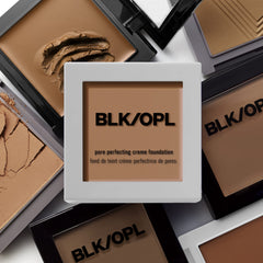 BLK/OPL TRUE COLOR Pore Perfecting Powder Foundation SPF 15, Ebony Brown — enriched with Vitamins C & E, cruelty-free